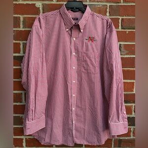 Batton Nicholls State University XL Classic Fit Checkered Button-Down Shirt F1